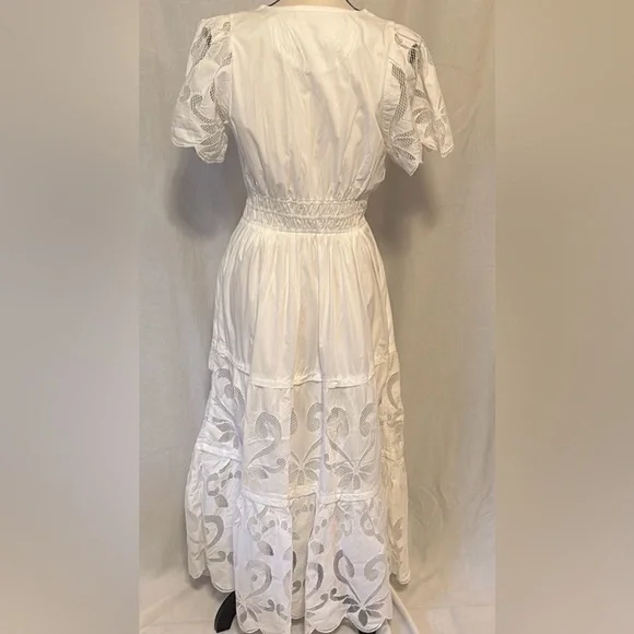 Anthropologie Somerset Maxi: Cutwork Edition in White.  Size: Small - Picture 6 of 8